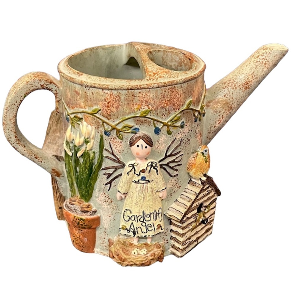 2004 Linda Spivey Garden Angel Toothbrush/make up brush hoder